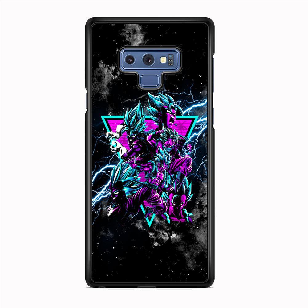 Dragon Ball Triangle of Force Samsung Galaxy Note 9 Case-Rubber Black (2D Case)-Oxvistore