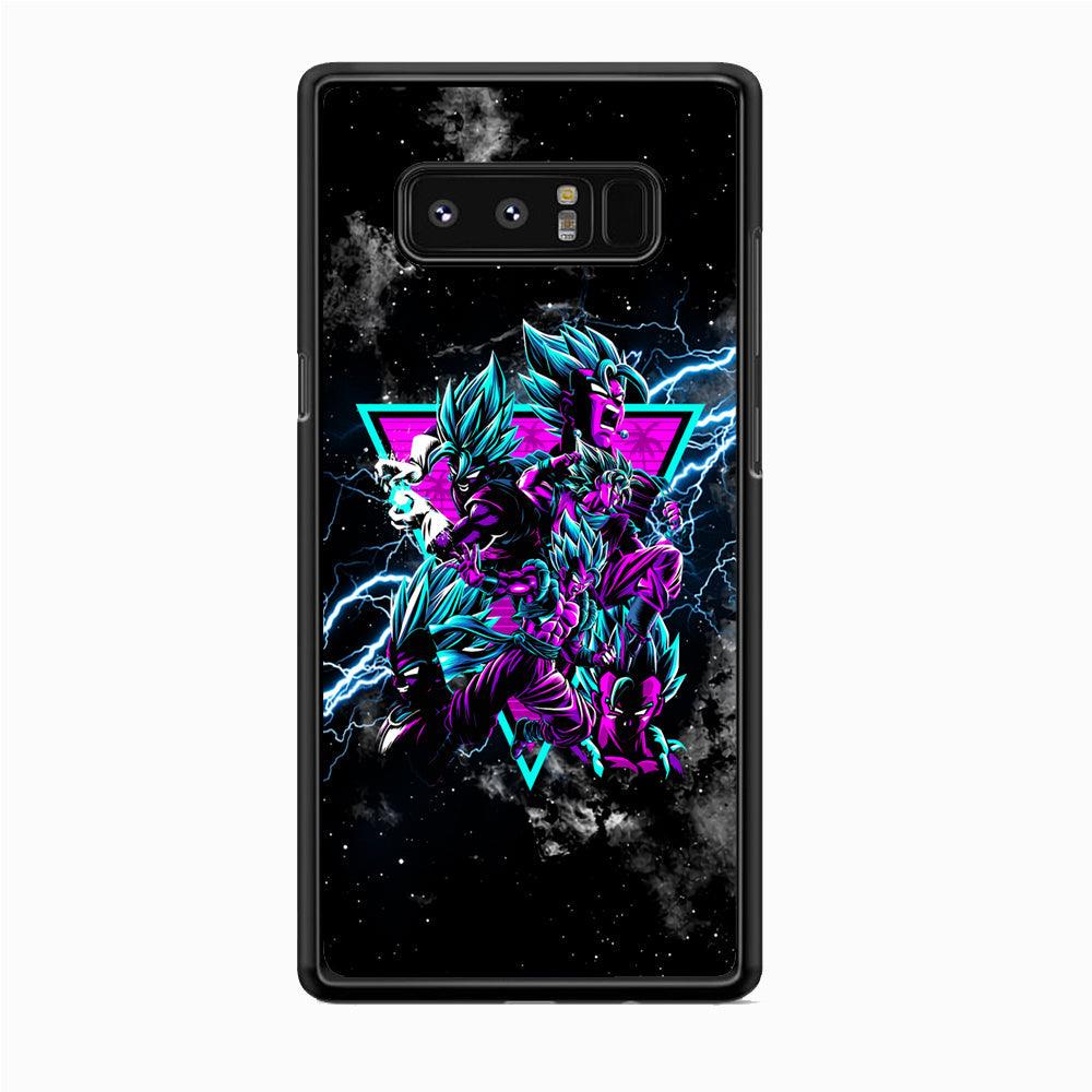 Dragon Ball Triangle of Force Samsung Galaxy Note 8 Case-Rubber White (2D Case)-Oxvistore