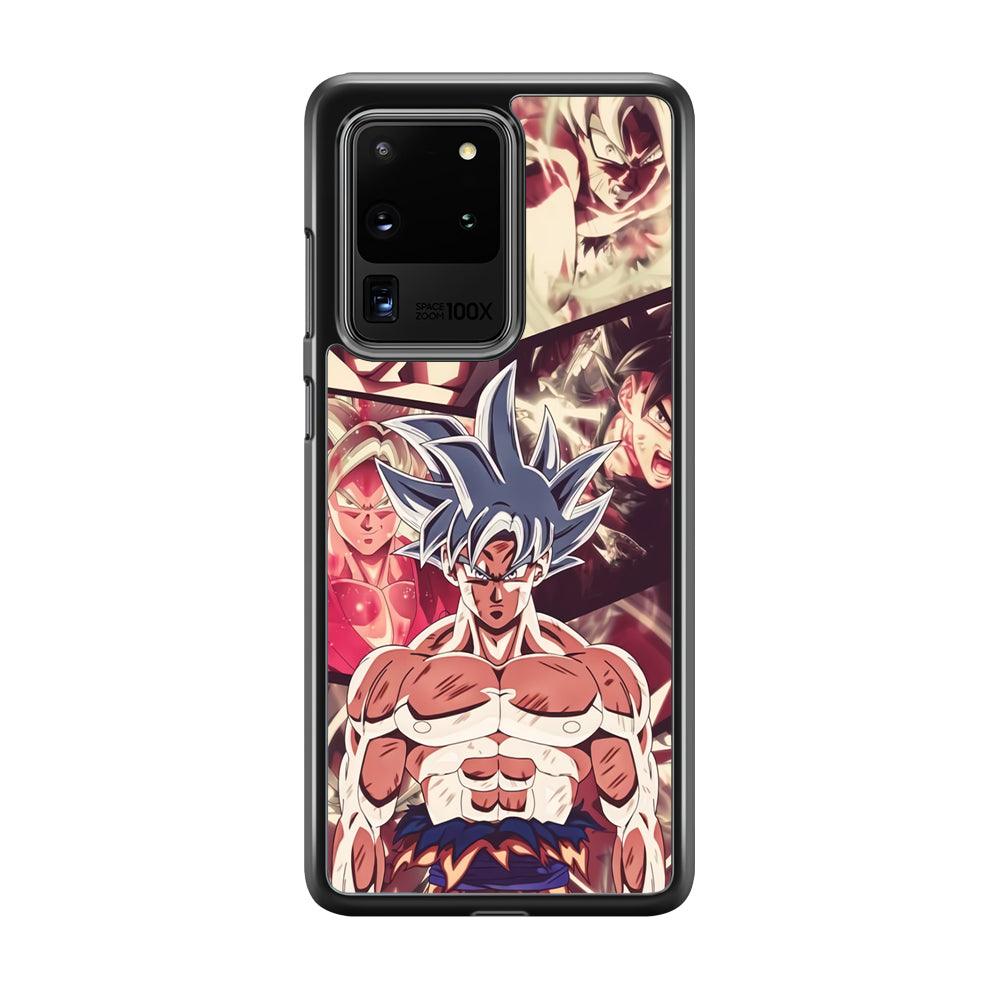 Dragon Ball Z Passion of Fight Samsung Galaxy S20 Ultra Case-Rubber Black (2D Case)-Oxvistore