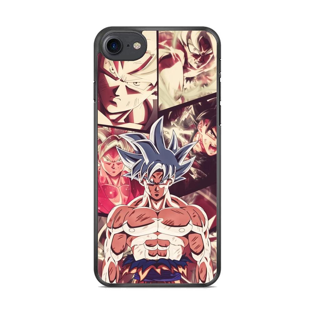 Dragon Ball Z Passion of Fight iPhone 8 Case-Rubber Black (2D Case)-Oxvistore