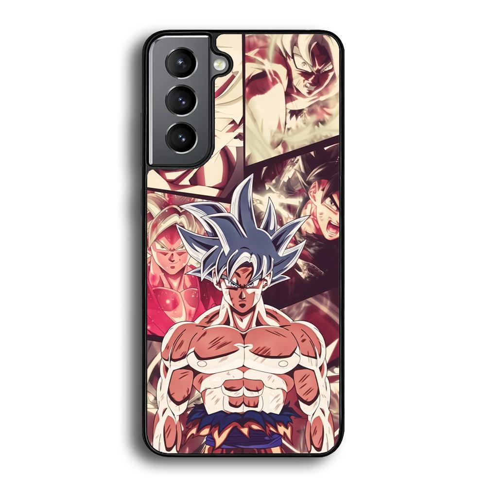 Dragon Ball Z Passion of Fight Samsung Galaxy S21 Case-Rubber Black (2D Case)-Oxvistore