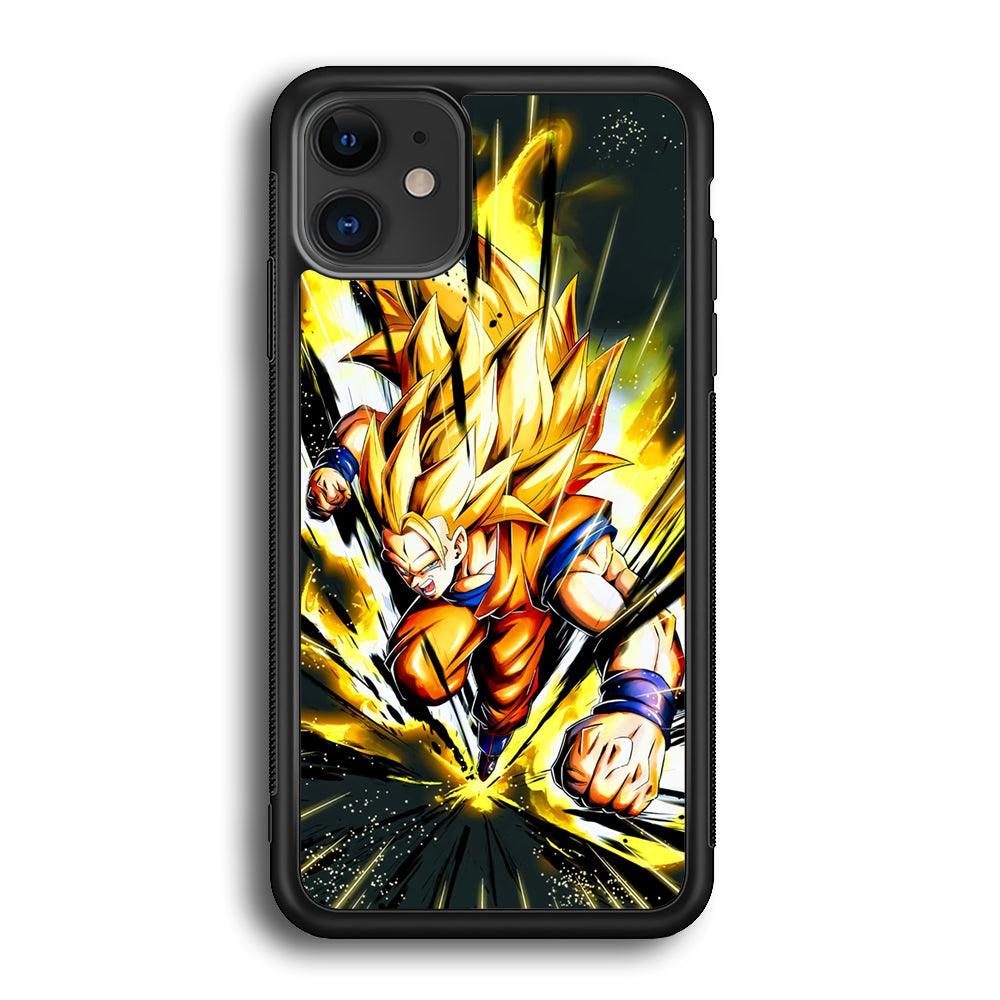 Dragon Ball Z Path of Faith iPhone 11 Case-Rubber Black (2D Case)-Oxvistore