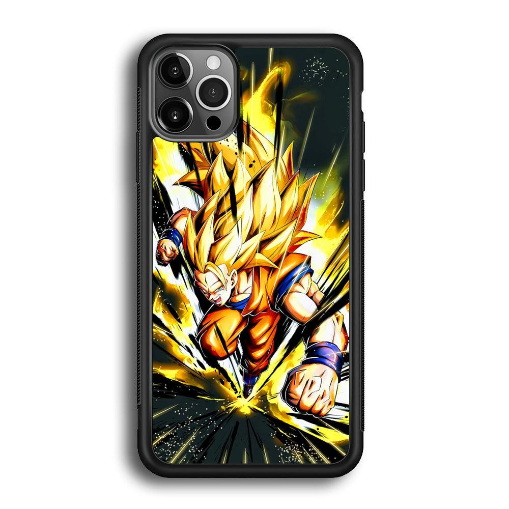 Dragon Ball Z Path of Faith iPhone 12 Pro Case-Rubber Black (2D Case)-Oxvistore