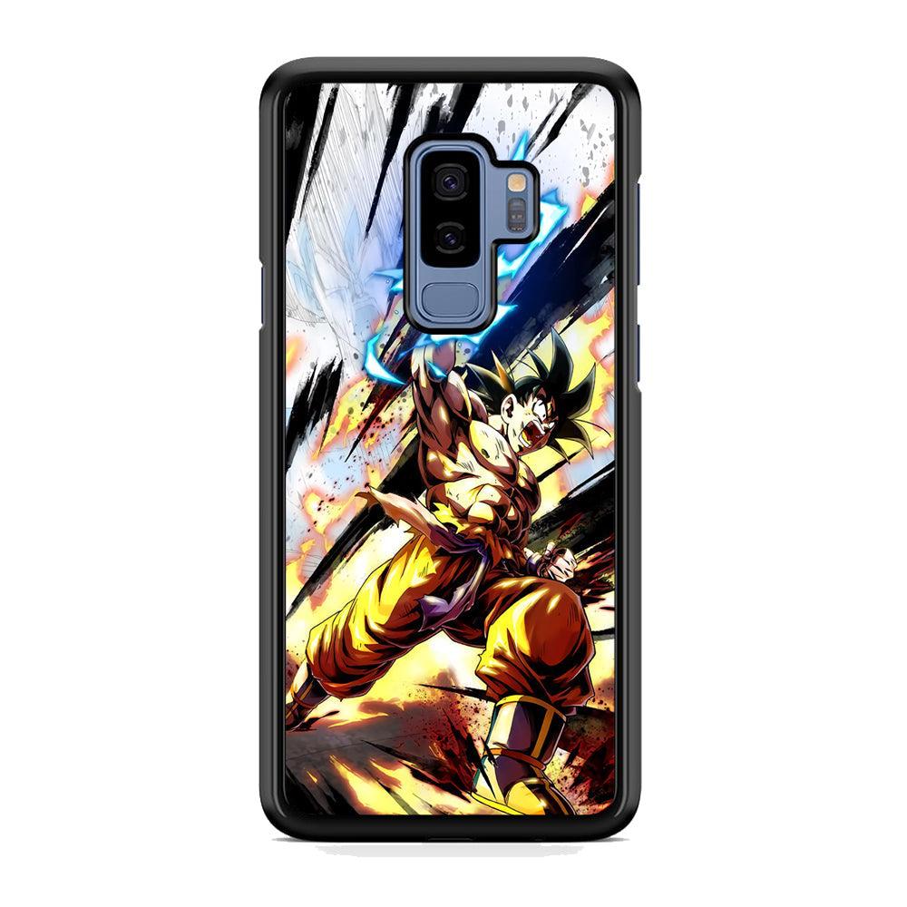 Dragon Ball Z Power Attack Samsung Galaxy S9 Plus Case-Rubber Black (2D Case)-Oxvistore
