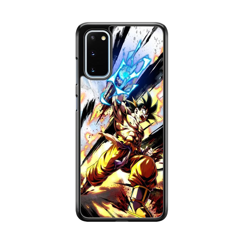 Dragon Ball Z Power Attack Samsung Galaxy S20 Case-Rubber Black (2D Case)-Oxvistore