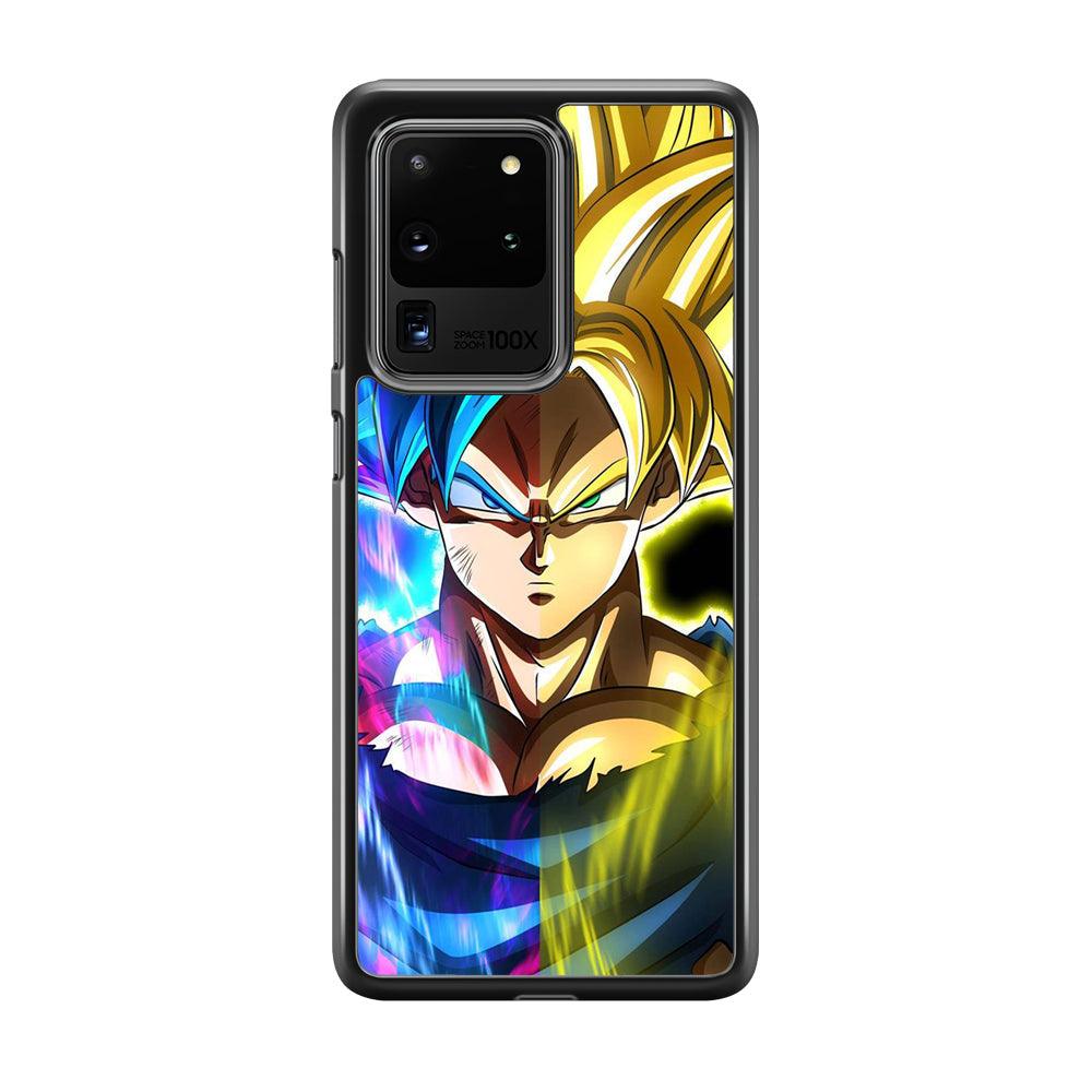 Dragon Ball Z Saiyan Step Up Samsung Galaxy S20 Ultra Case-Rubber Black (2D Case)-Oxvistore