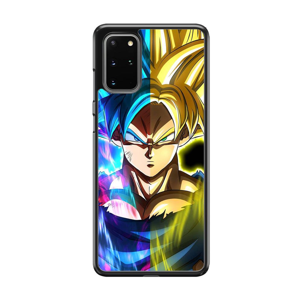 Dragon Ball Z Saiyan Step Up Samsung Galaxy S20 Plus Case-Rubber White (2D Case)-Oxvistore