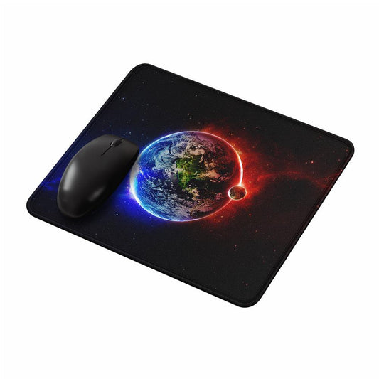 Earth Moon Red Blue Mouse Pads-Oxvistore