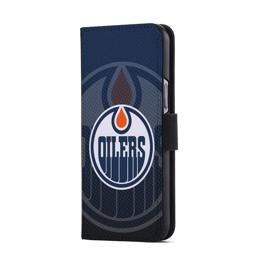 Edmonton Oilers Dot Flip Wallet Phone Case-Oxvistore