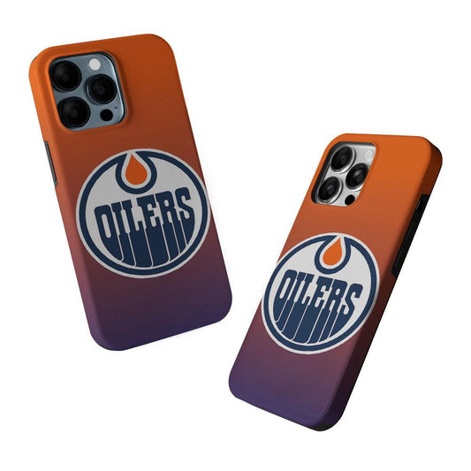 Edmonton Oilers Gradient 2 in 1 Tough Phone Case-Oxvistore