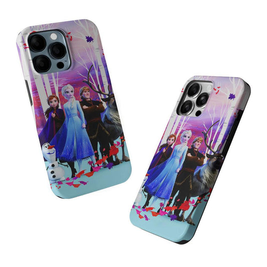 Elsa in Autumn Forest Frozen 2 in 1 Tough Phone Case-Oxvistore