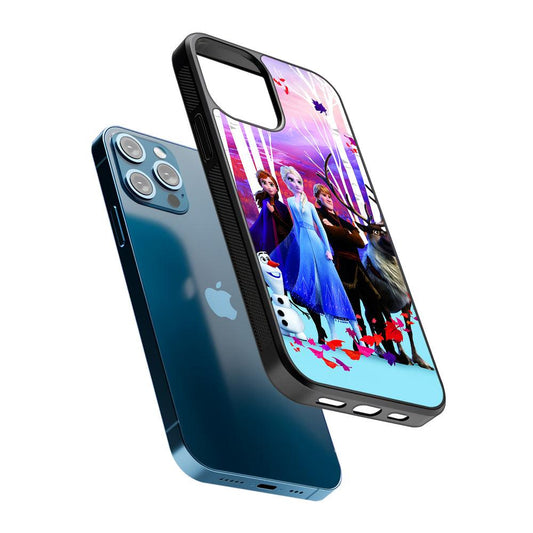 Elsa in Autumn Forest Frozen 2D Rubber Phone Case-Oxvistore