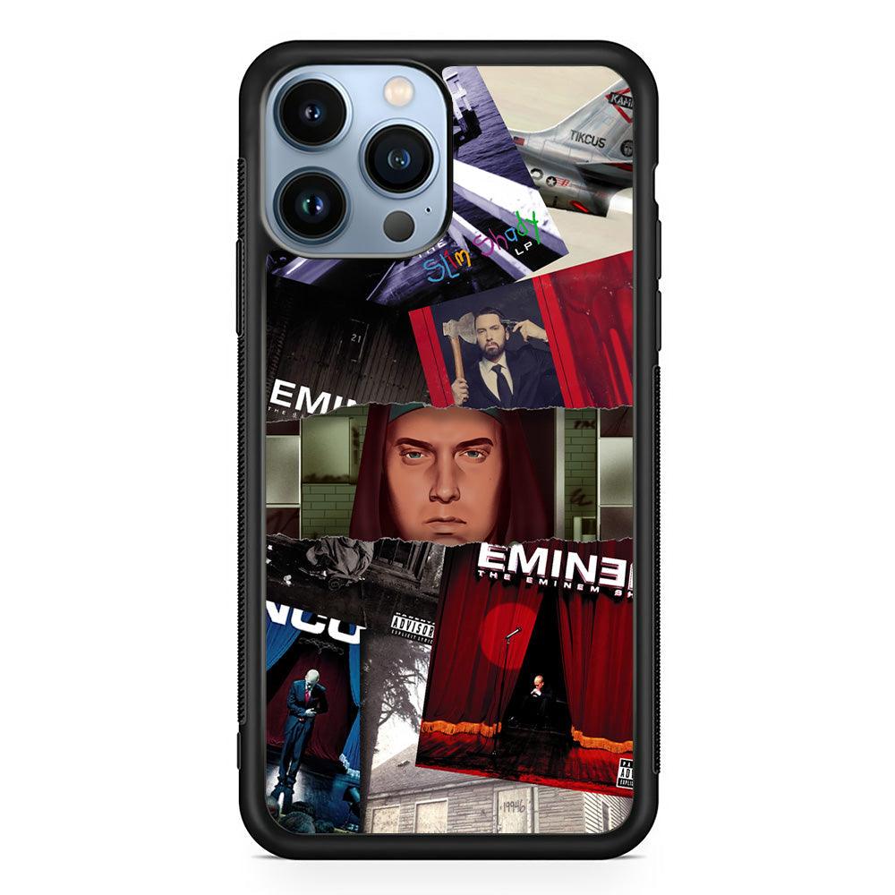 Eminem Close The Windows iPhone 14 Pro Max Case-Rubber Black (2D Case)-Oxvistore