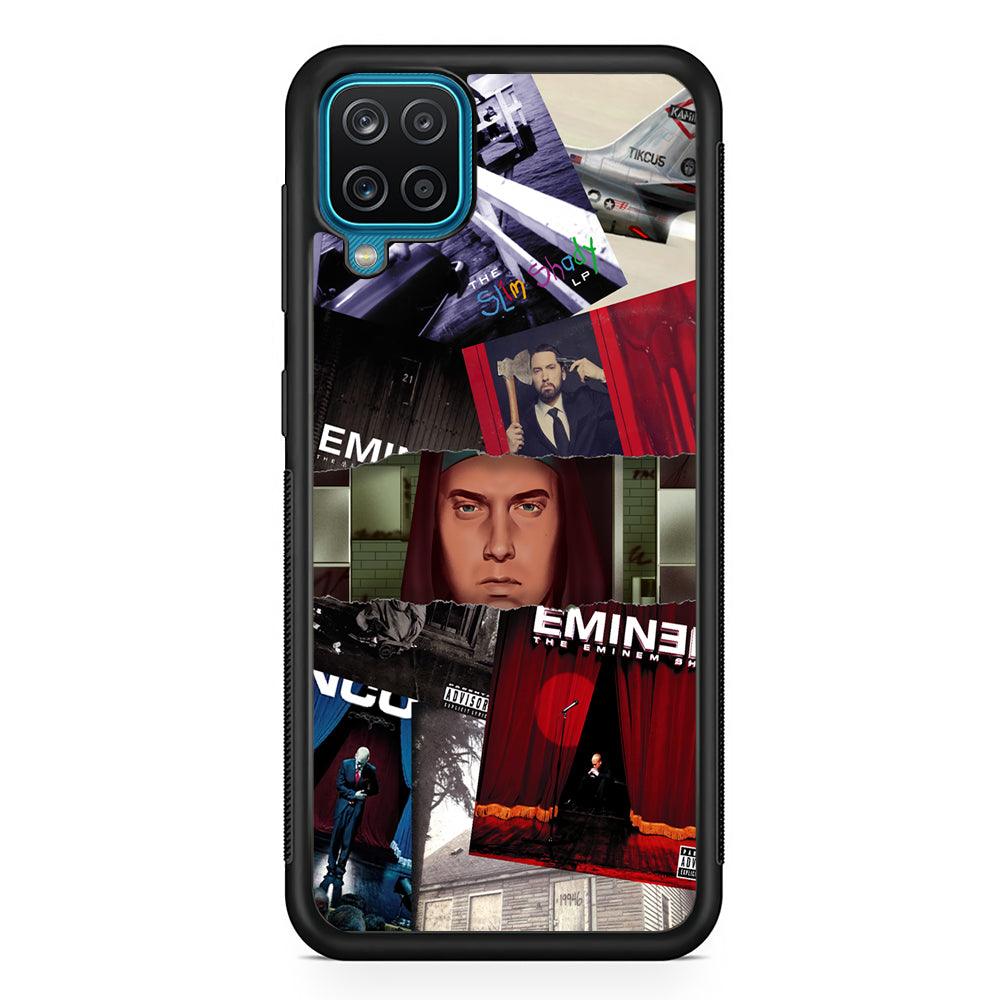 Eminem Close The Windows Samsung Galaxy A12 Case-Rubber Black (2D Case)-Oxvistore
