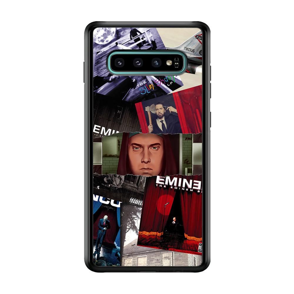 Eminem Close The Windows Samsung Galaxy S10 Case-Rubber Black (2D Case)-Oxvistore