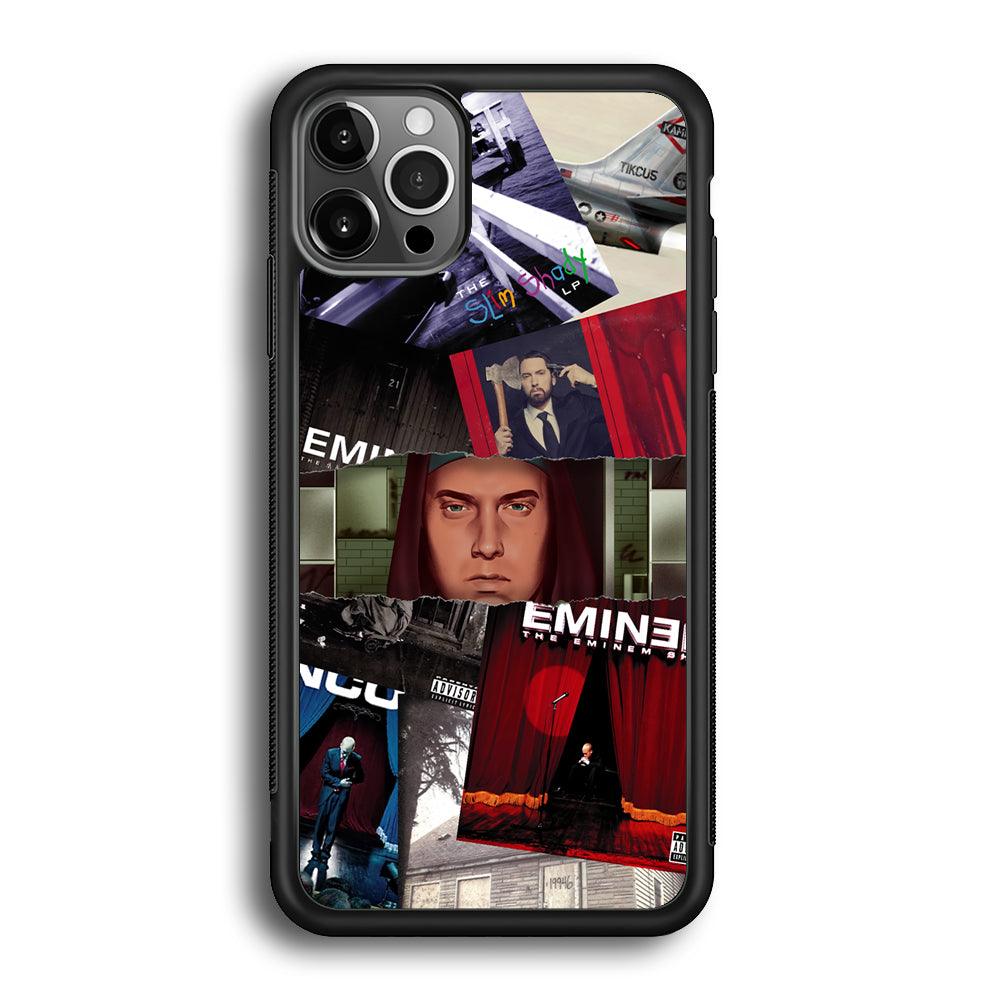 Eminem Close The Windows iPhone 12 Pro Case-Rubber Black (2D Case)-Oxvistore