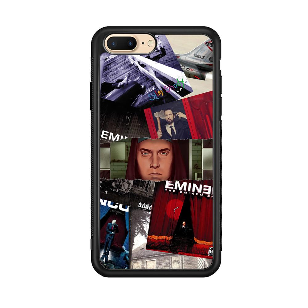 Eminem Close The Windows iPhone 8 Plus Case-Rubber Black (2D Case)-Oxvistore