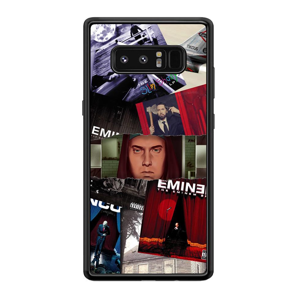 Eminem Close The Windows Samsung Galaxy Note 8 Case-Rubber Black (2D Case)-Oxvistore