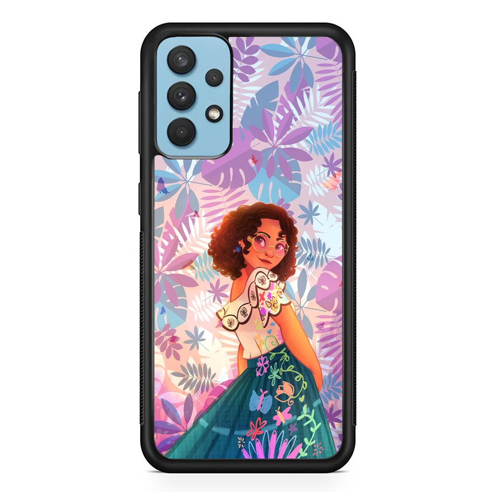Encanto Stare of Magnificence Samsung Galaxy A32 Case-Rubber Black (2D Case)-Oxvistore
