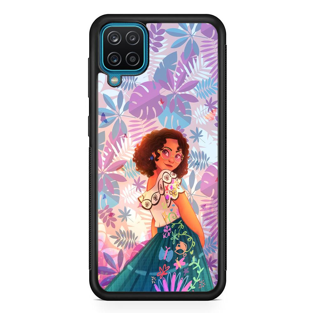 Encanto Stare of Magnificence Samsung Galaxy A12 Case-Rubber Black (2D Case)-Oxvistore
