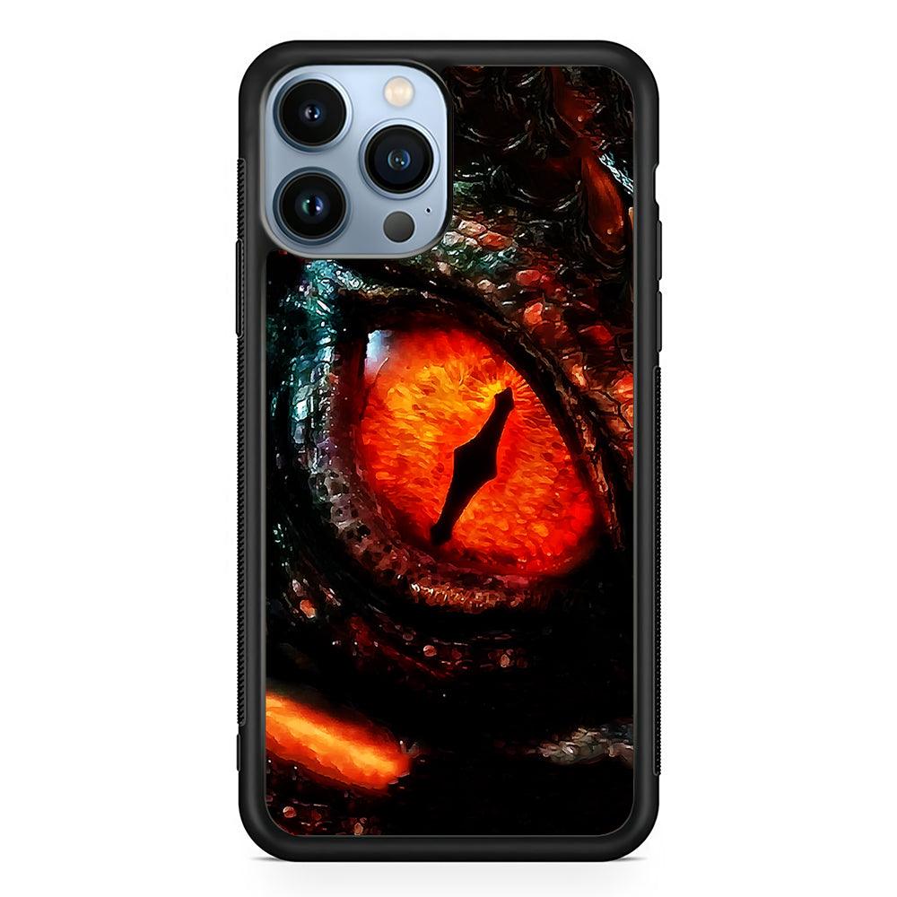 Eye of a Red Dragon 2D Rubber Phone Case-Black-Oxvistore