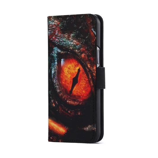Eye of a Red Dragon Flip Wallet Phone Case-Oxvistore