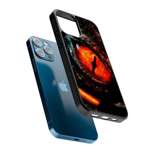 Eye of a Red Dragon 2D Rubber Phone Case-Oxvistore