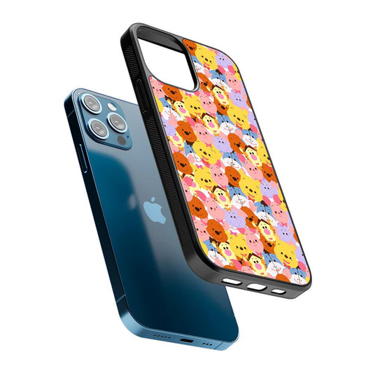 Faces of Winnie The Pooh and Friends 2D Rubber Phone Case-Oxvistore