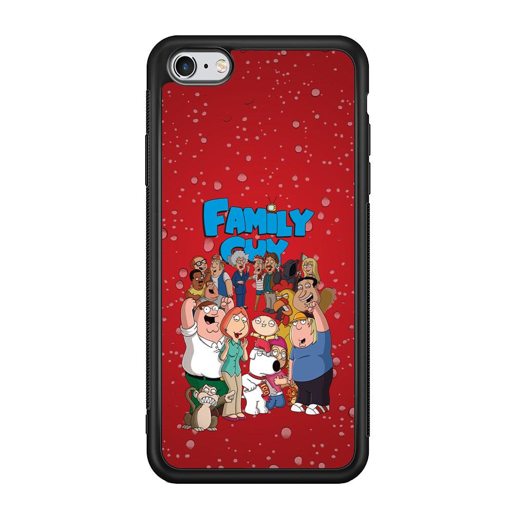 Family Guy Great Team and Family iPhone 6 Plus | 6s Plus Case-Rubber Black (2D Case)-Oxvistore