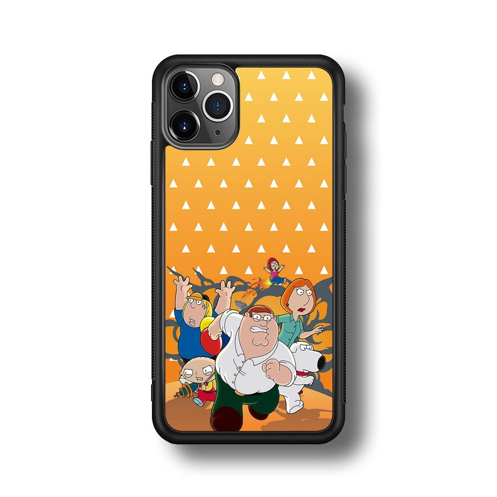 Family Guy Run for Counter Attack iPhone 11 Pro Case-Rubber Black (2D Case)-Oxvistore
