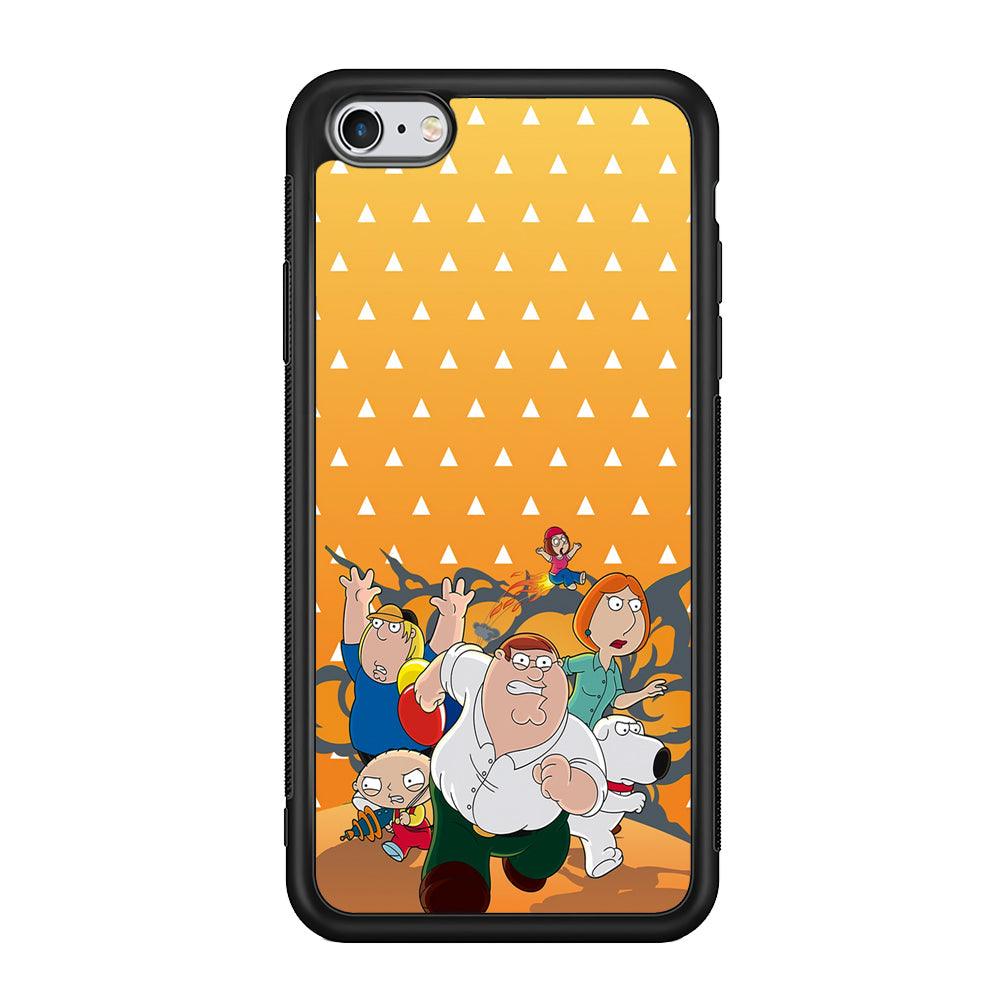 Family Guy Run for Counter Attack iPhone 6 Plus | 6s Plus Case-Rubber Black (2D Case)-Oxvistore