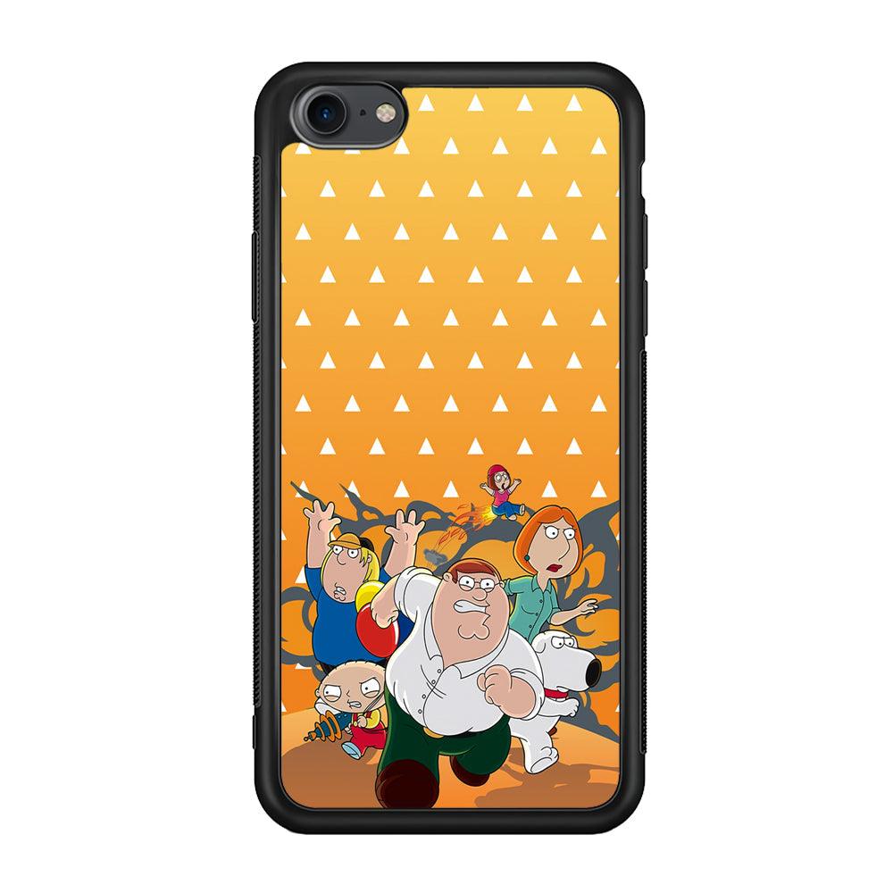 Family Guy Run for Counter Attack iPhone 8 Case-Rubber Black (2D Case)-Oxvistore