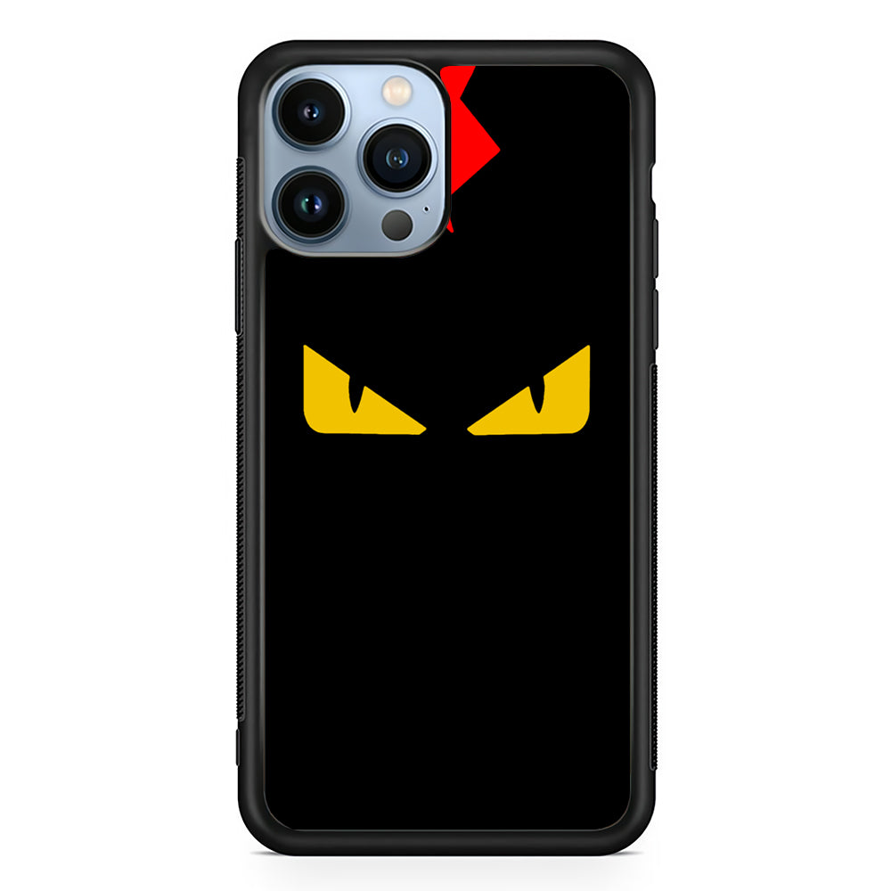 Fendi Monster Eyes 2D Rubber Phone Case-Black-Oxvistore