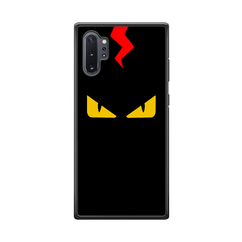 Fendi Monster Eyes Samsung Galaxy Note 10 Plus Case-Rubber Black (2D Case)-Oxvistore