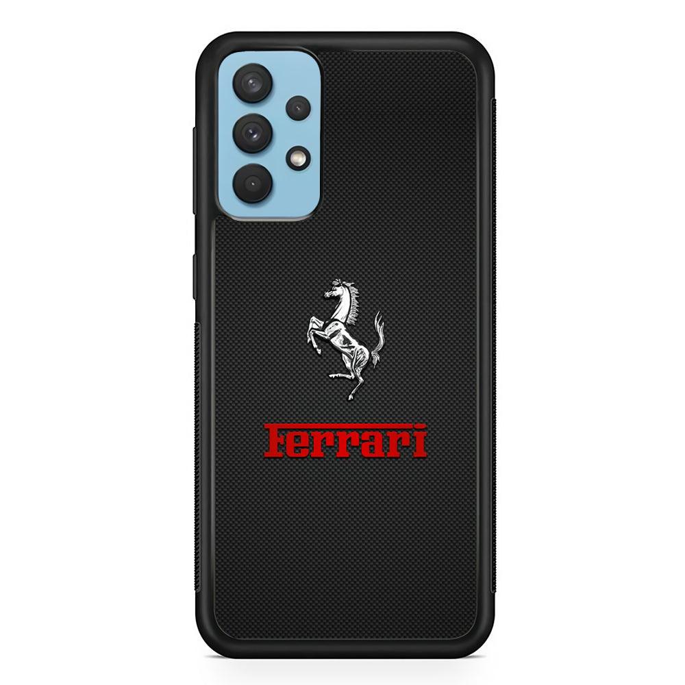 Ferrari Honour of Tradition Samsung Galaxy A32 Case-Rubber Black (2D Case)-Oxvistore