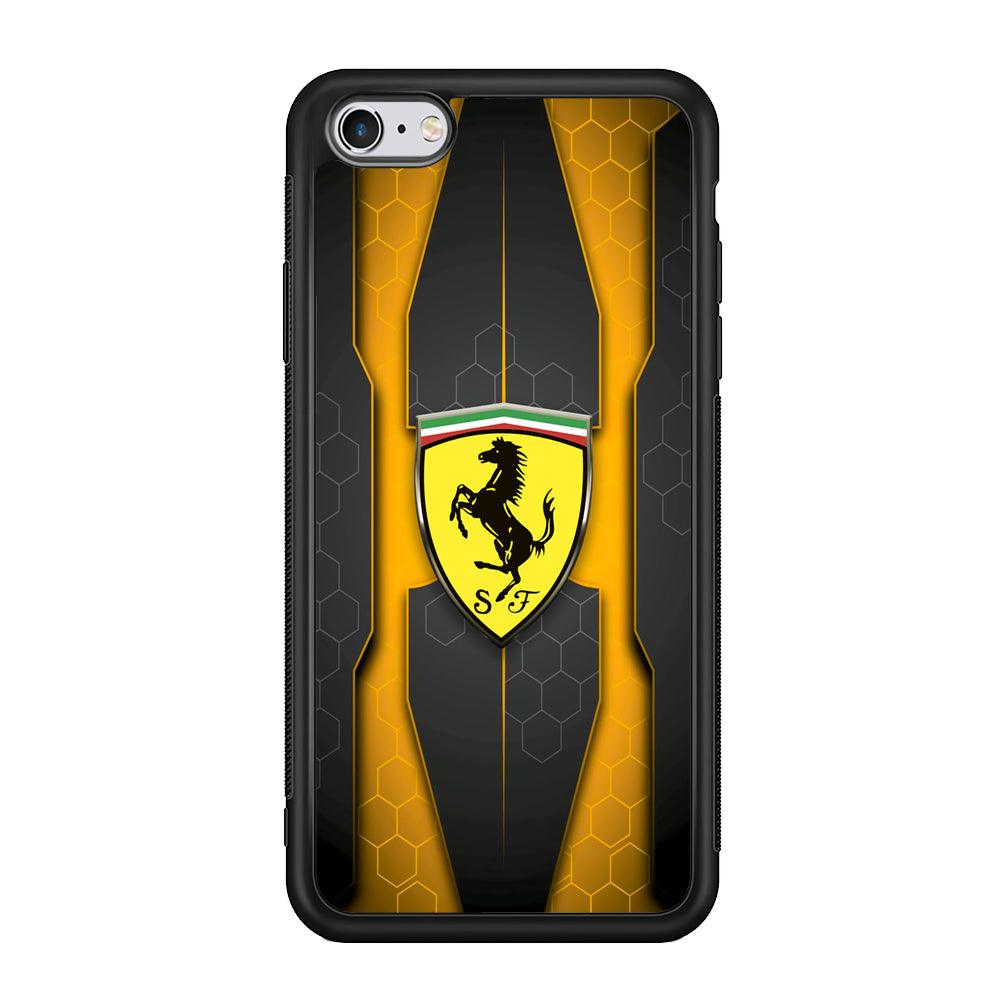Ferrari Sweet Futuristic Shapes iPhone 6 Plus | 6s Plus Case-Rubber Black (2D Case)-Oxvistore