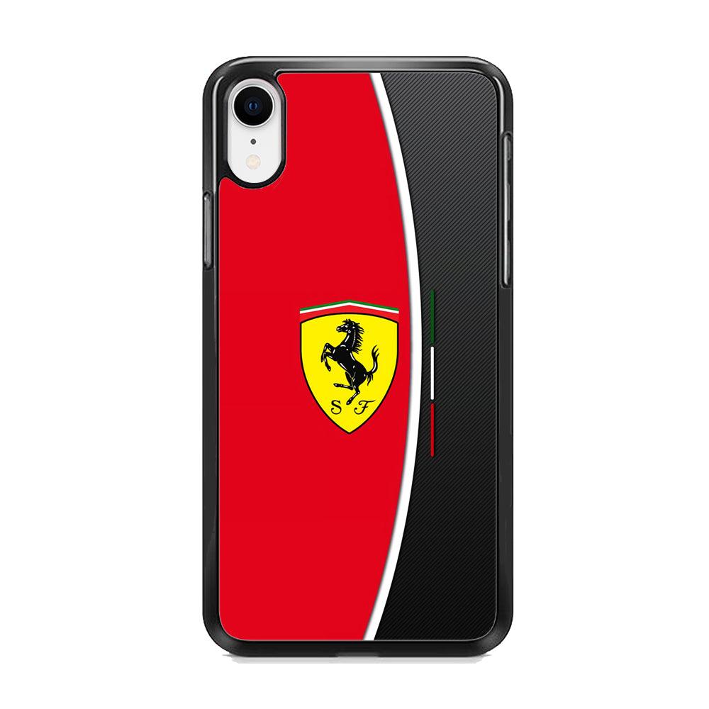 Ferrari The Horse Power iPhone XR Case-Rubber Black (2D Case)-Oxvistore