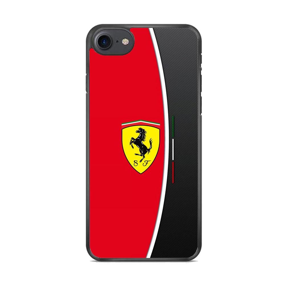 Ferrari The Horse Power iPhone 8 Case-Rubber Black (2D Case)-Oxvistore
