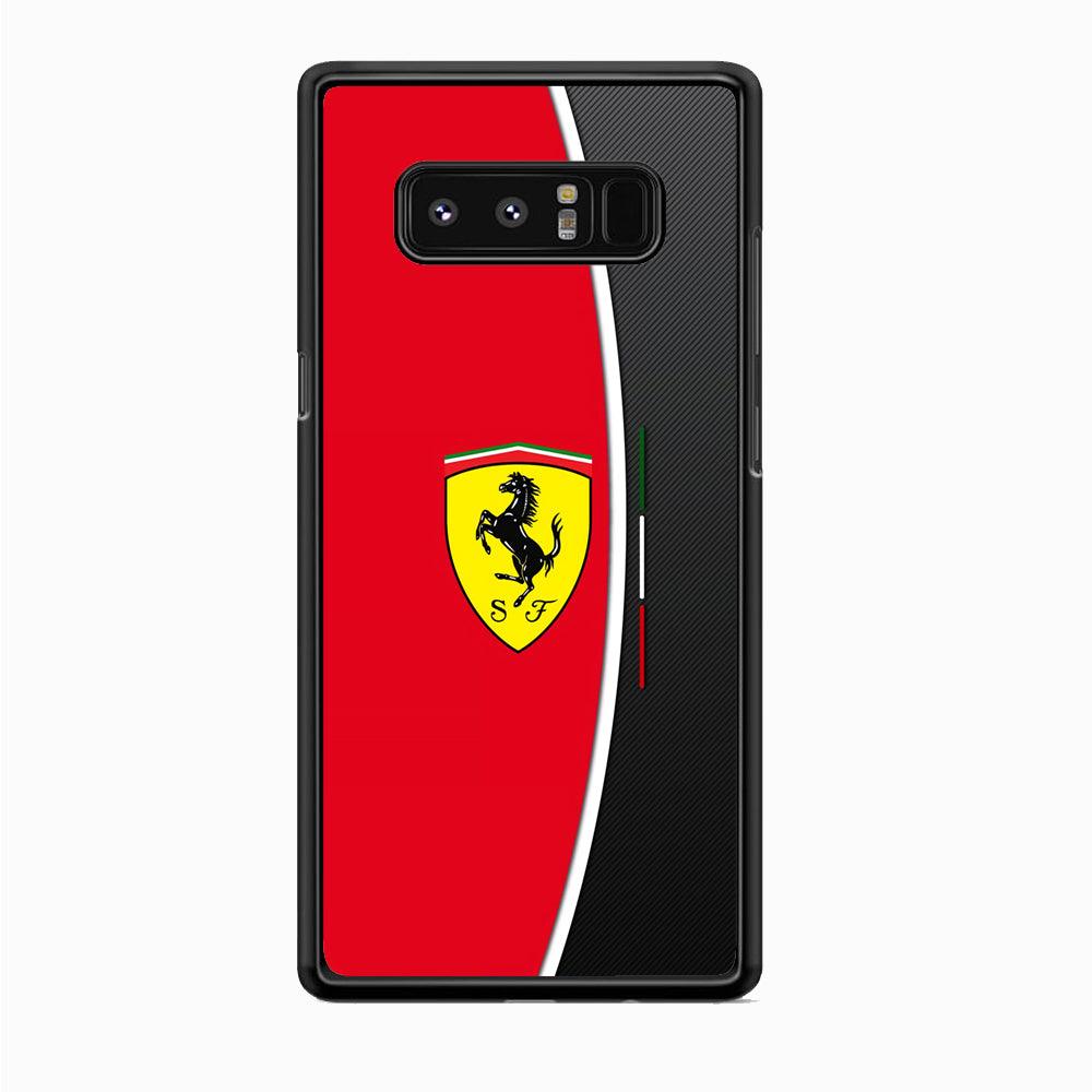 Ferrari The Horse Power Samsung Galaxy Note 8 Case-Rubber Black (2D Case)-Oxvistore