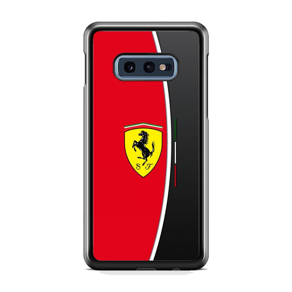 Ferrari The Horse Power Samsung Galaxy S10E Case-Rubber Black (2D Case)-Oxvistore