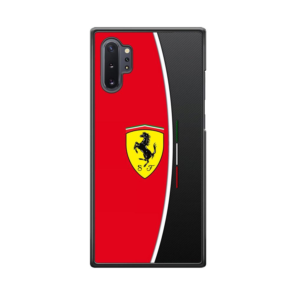Ferrari The Horse Power Samsung Galaxy Note 10 Plus Case-Rubber Black (2D Case)-Oxvistore