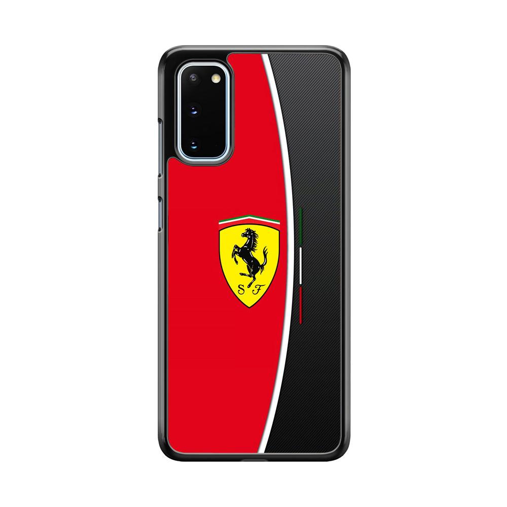 Ferrari The Horse Power Samsung Galaxy S20 Case-Rubber Black (2D Case)-Oxvistore