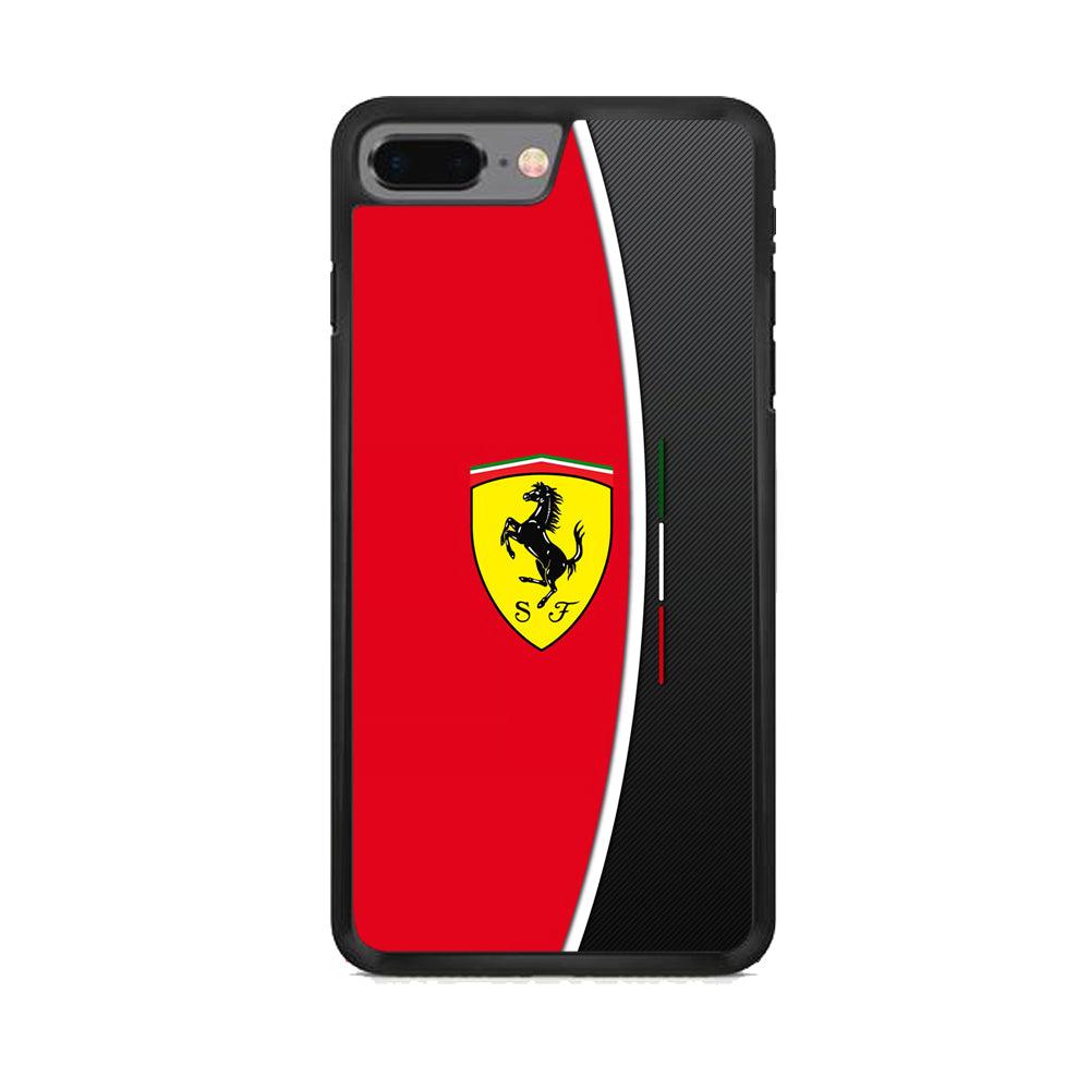 Ferrari The Horse Power iPhone 7 Plus Case-Rubber Black (2D Case)-Oxvistore