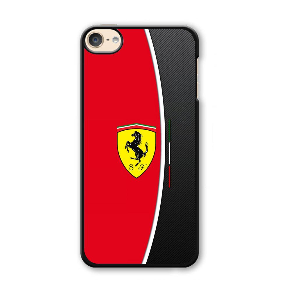 Ferrari The Horse Power iPod Touch 6 Case-Plastic Black (2D Case)-Oxvistore
