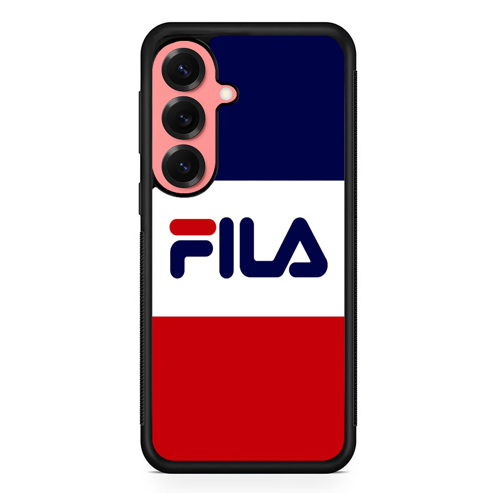 Fila Three Colors Samsung Galaxy S25 Case | Slim Rubber Case for Samsung Galaxy S25