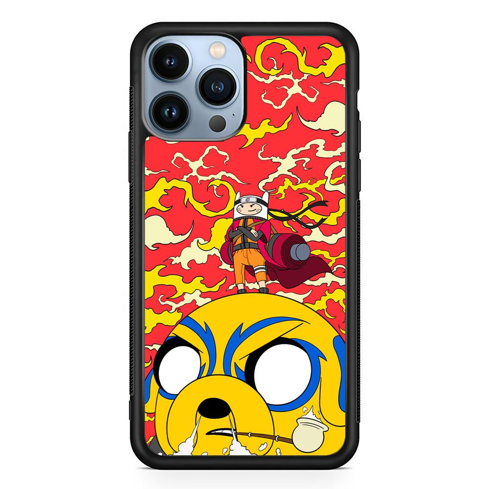 Finn Uzumaki Adventure Time 2D Rubber Phone Case-Black-Oxvistore