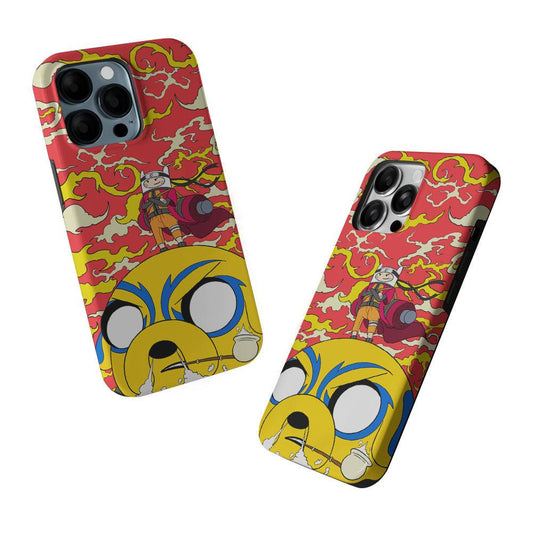 Finn Uzumaki Adventure Time 2 in 1 Tough Phone Case-Oxvistore