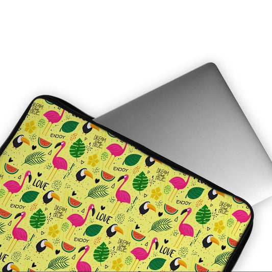 Flamingo Summer Tropical Laptop Sleeve Protective Cover-Oxvistore