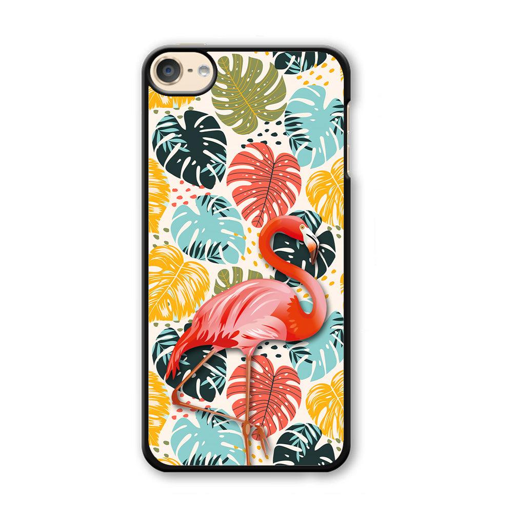 Flamingo Stand in Beauty iPod Touch 6 Case-Plastic Black (2D Case)-Oxvistore