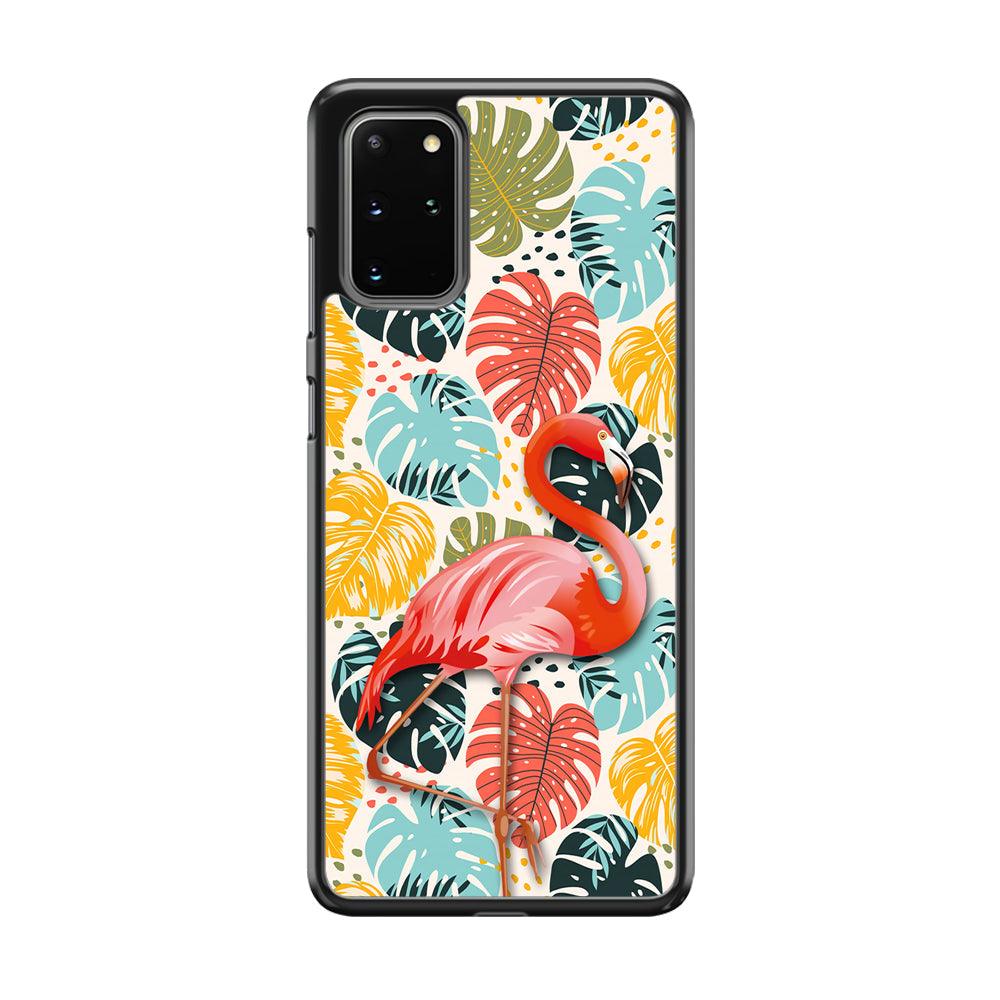 Flamingo Stand in Beauty Samsung Galaxy S20 Plus Case-3D Case-Oxvistore